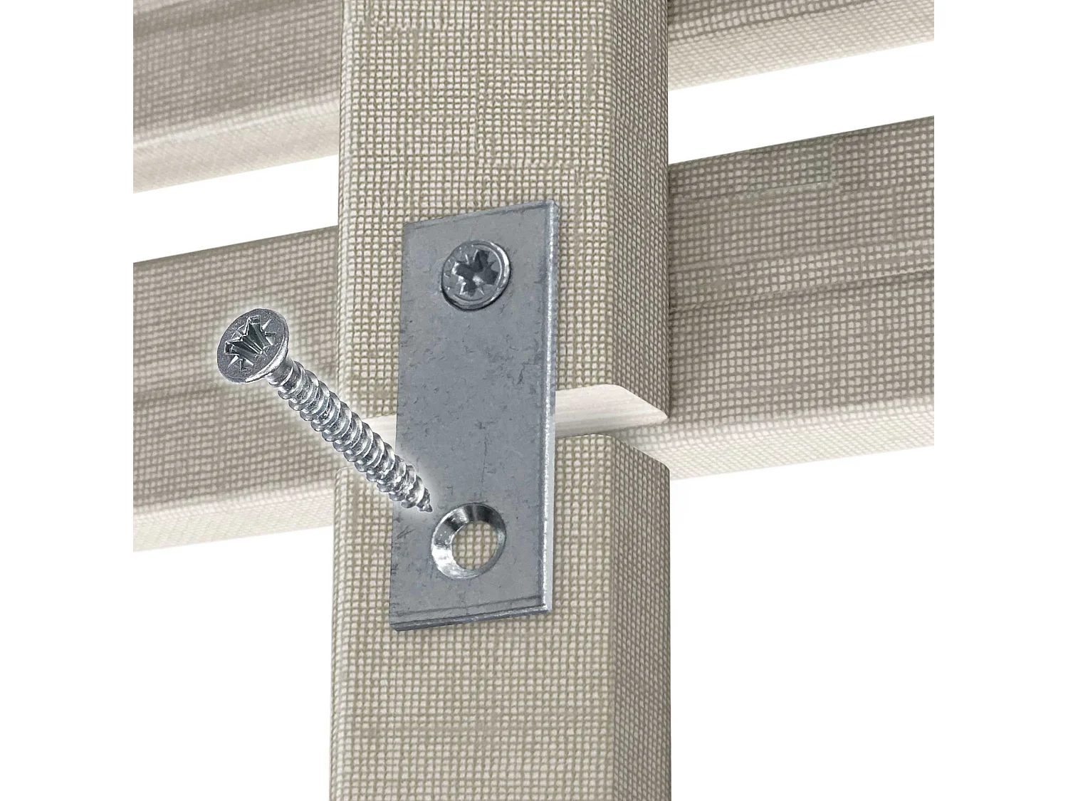 DHOME Tête de Lit Bois Recyclé Dm Style Japonais avec Pieds 150x115 cm lits 150 - finition lin