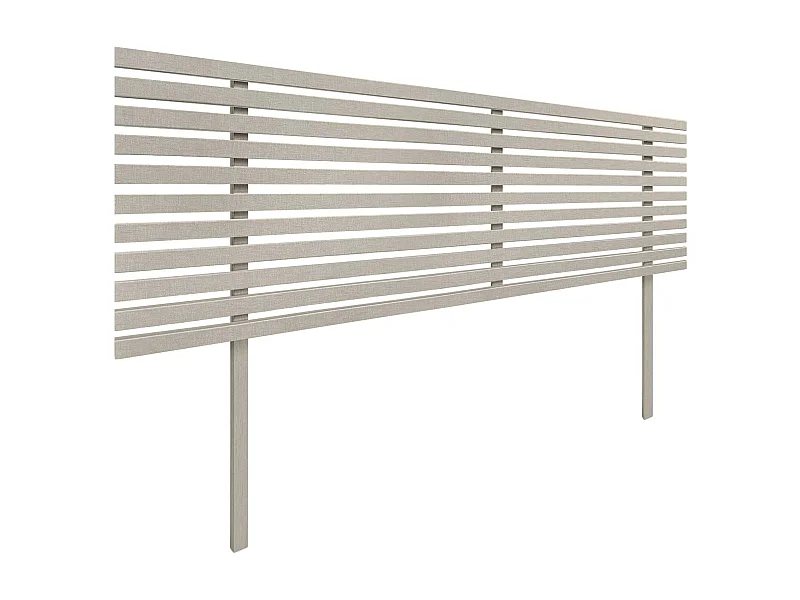 DHOME Hoofdeinde van gerecycled hout Dm Japanse stijl met poten 150x115cm bedden 150 - linnen afwerking