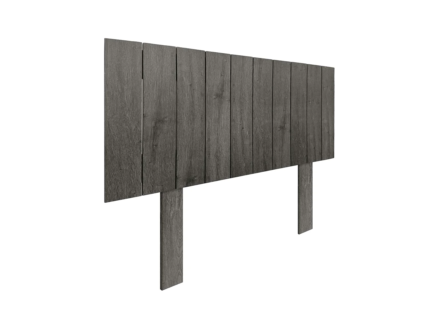 DHOME Tête de Lit Bois Recyclé Dm Style Vertical avec Pieds 110x115cm Lits 110 - Chêne Amazone