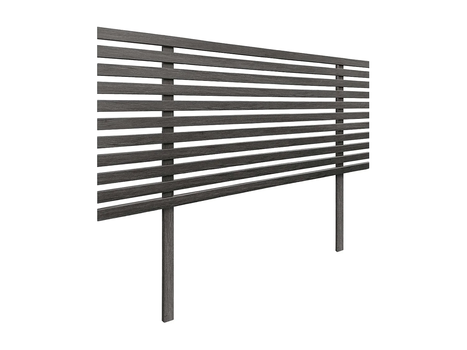 DHOME Hoofdeinde van gerecycled hout Dm Japanse stijl met poten 90x115cm Bedden 90 - Houtessen