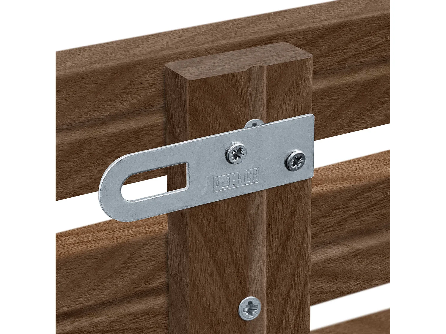 DHOME Tête de Lit Bois Recyclé Dm Style Japonais avec Pieds 160x115cm Lits 160 - Bois de Noyer