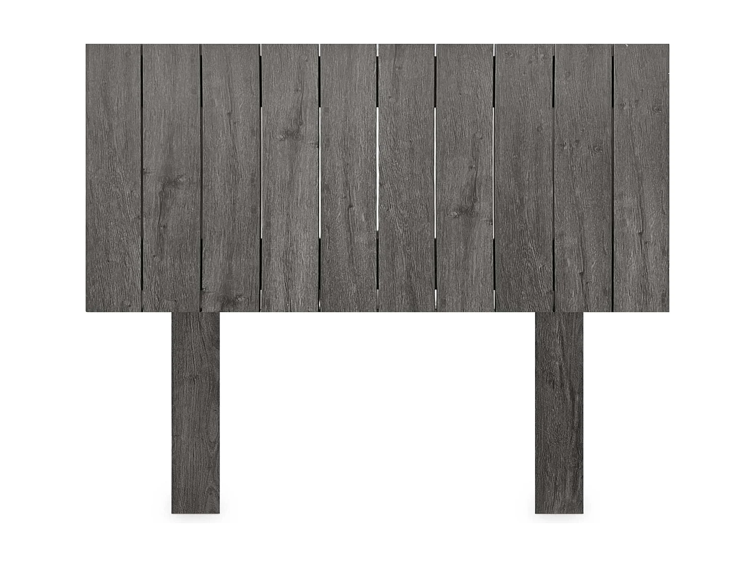 DHOME Tête de Lit Bois Recyclé Dm Style Vertical avec Pieds 110x115cm Lits 110 - Bois Frêne