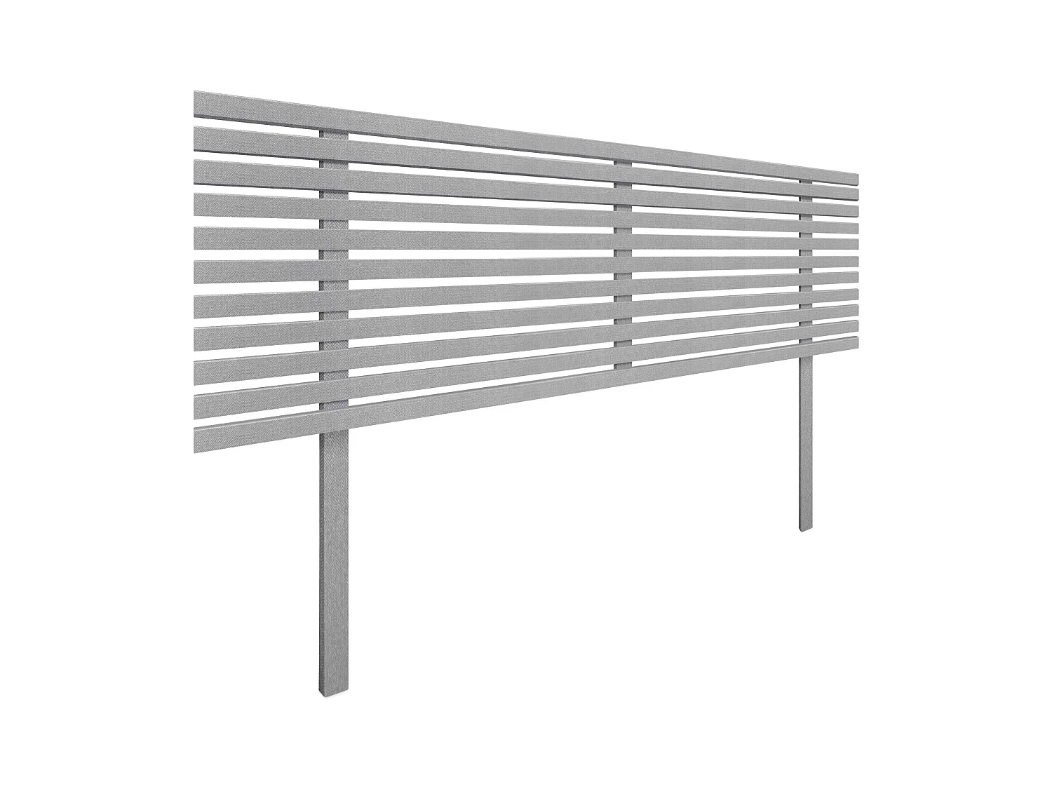 DHOME Tête de Lit Bois Recyclé Dm Style Japonais avec Pieds 150x115cm Lits 150 - Pointes Grises