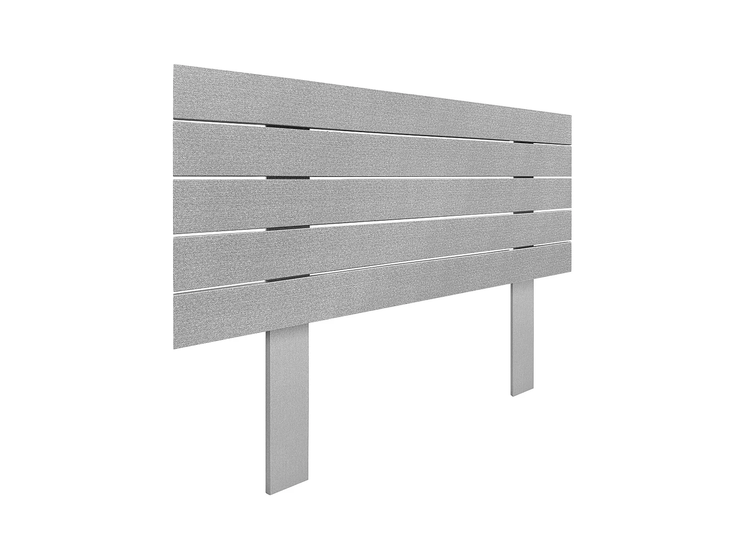 DHOME Tête de Lit Bois Recyclé Dm Style Palette Horizontale avec Pieds 95x115cm Lits 95 - Pointes Grises