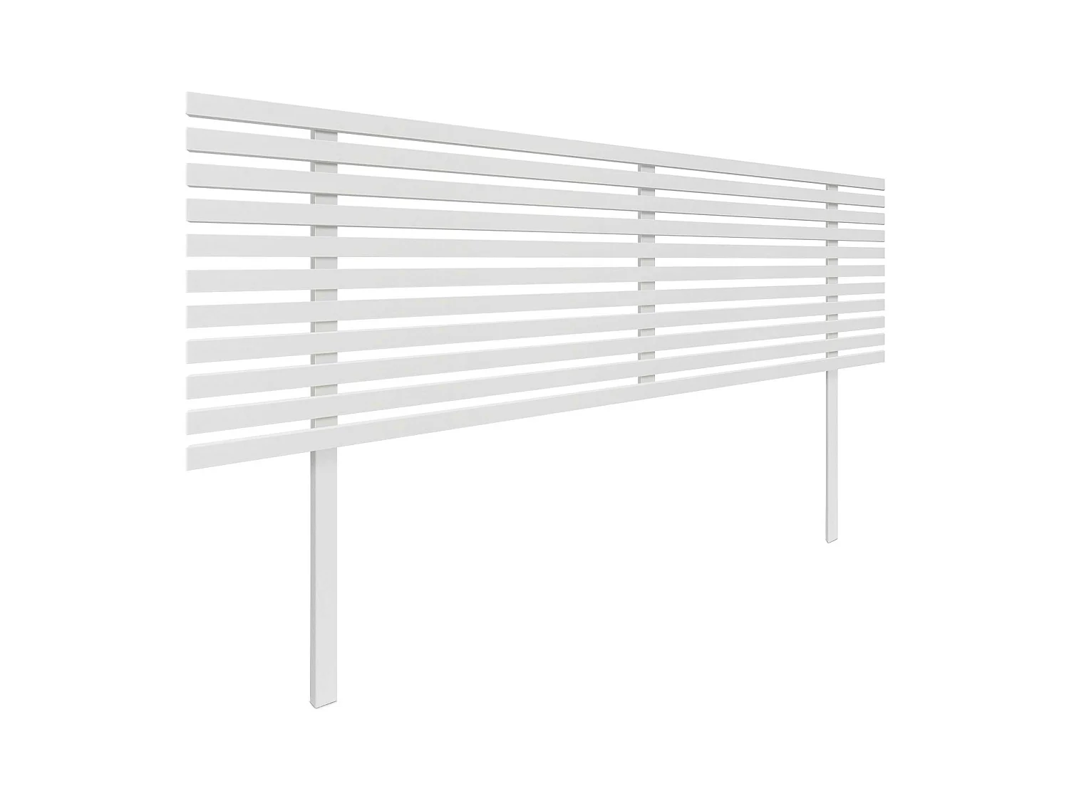 DHOME Tête de Lit Bois Recyclé Dm Style Japonais avec Pieds 145x115cm Lits 145 - Blanc Massif