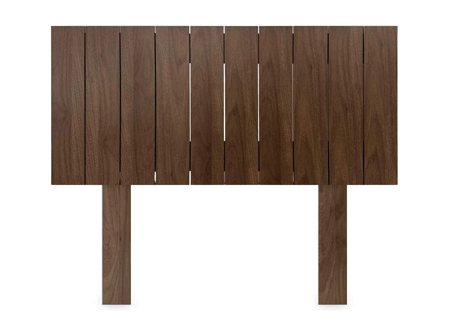 DHOME Tête de Lit Bois Recyclé Dm Style Vertical avec Pieds 90x115cm Lits 90 - Bois de Noyer