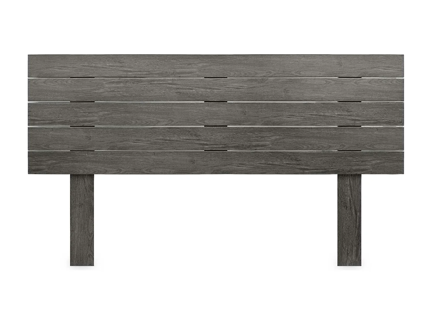 DHOME Tête de Lit Bois Recyclé Dm Style Palette Horizontale avec Pieds 160x115cm Lits 160 - Bois Frêne