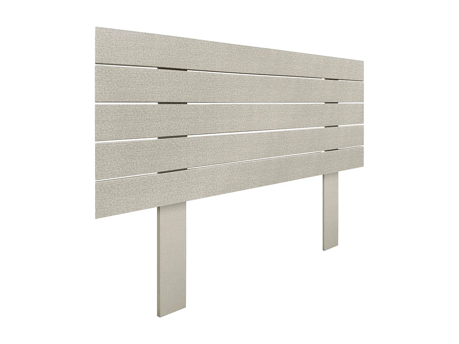 DHOME Kopfteil aus recyceltem Holz Dm horizontal Palettenstil mit Beinen 90 x 115 cm, Betten 90 – beige Spikes
