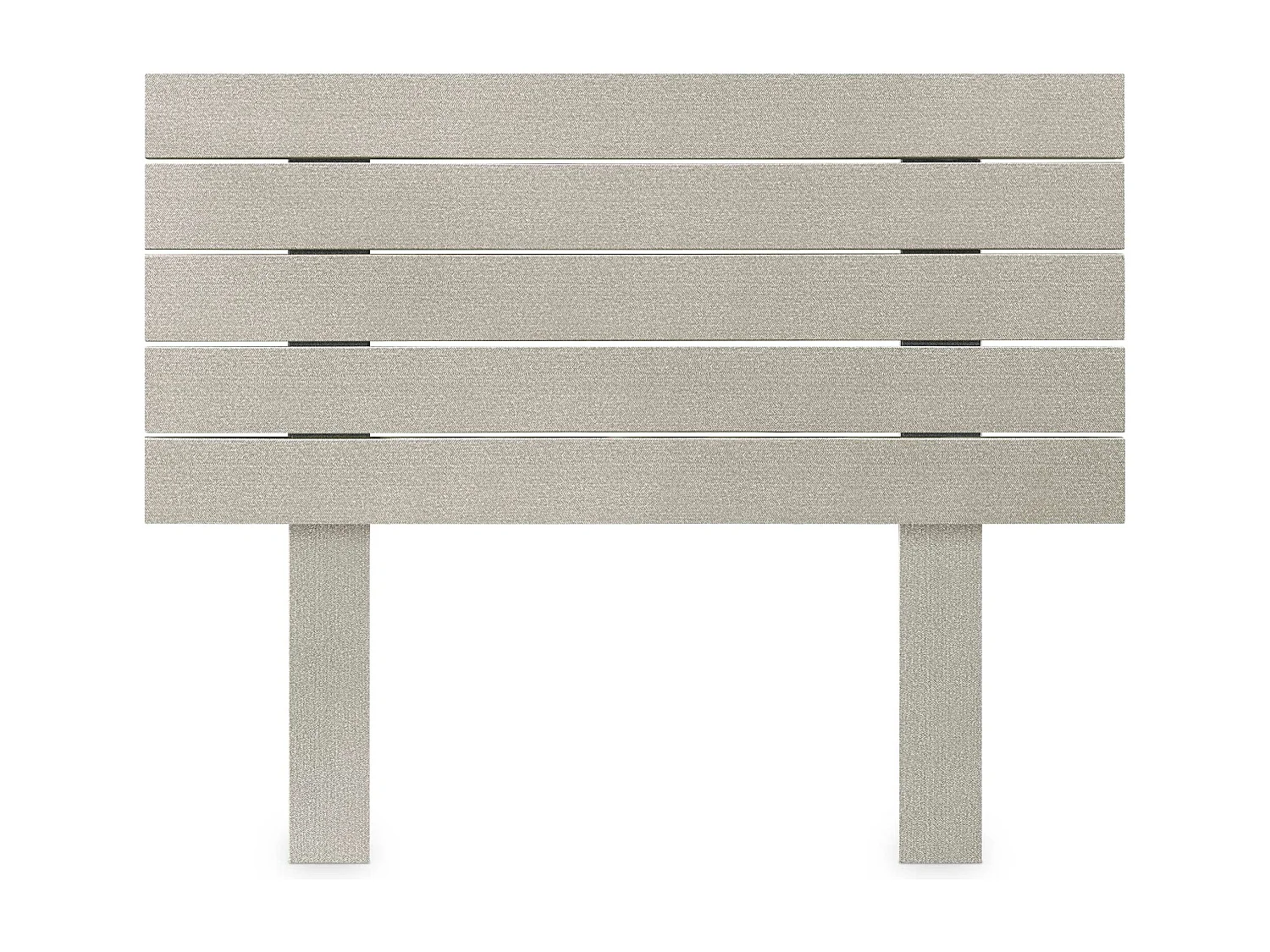 DHOME Tête de Lit Bois Recyclé Dm Style Palette Horizontale avec Pieds 90x115cm Lits 90 - Pointes Beige