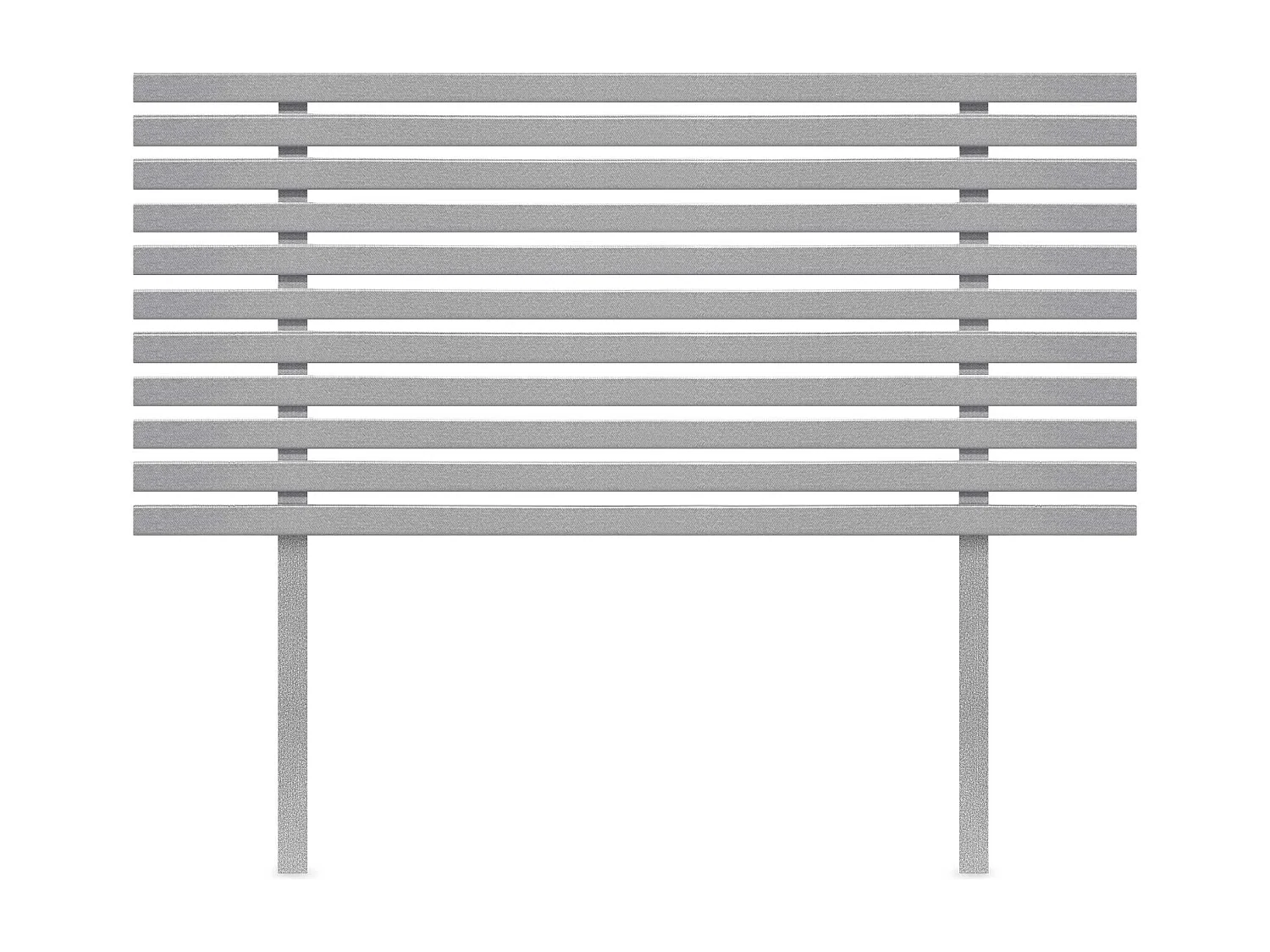 DHOME Tête de Lit Bois Recyclé Dm Style Japonais avec Pieds 110x115cm Lits 110 - Pointes Grises