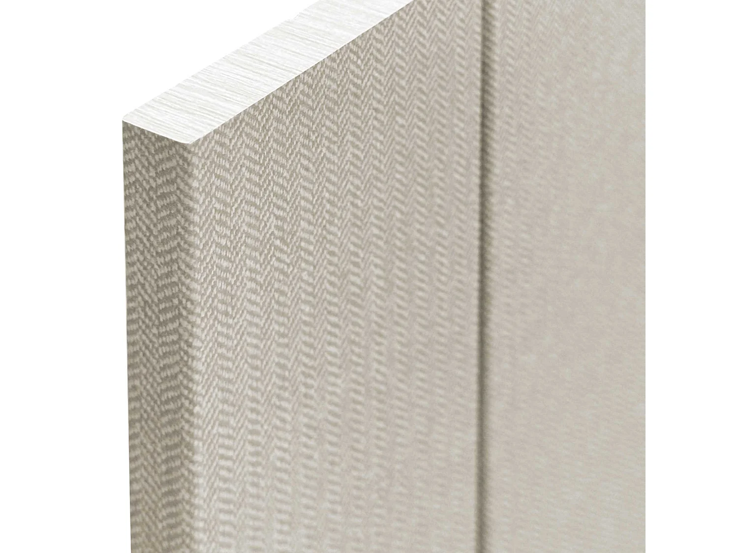 DHOME Testiera in Legno Riciclato Dm Stile Verticale con Gambe 110x115 cm Letti 110 - Beige Spikes