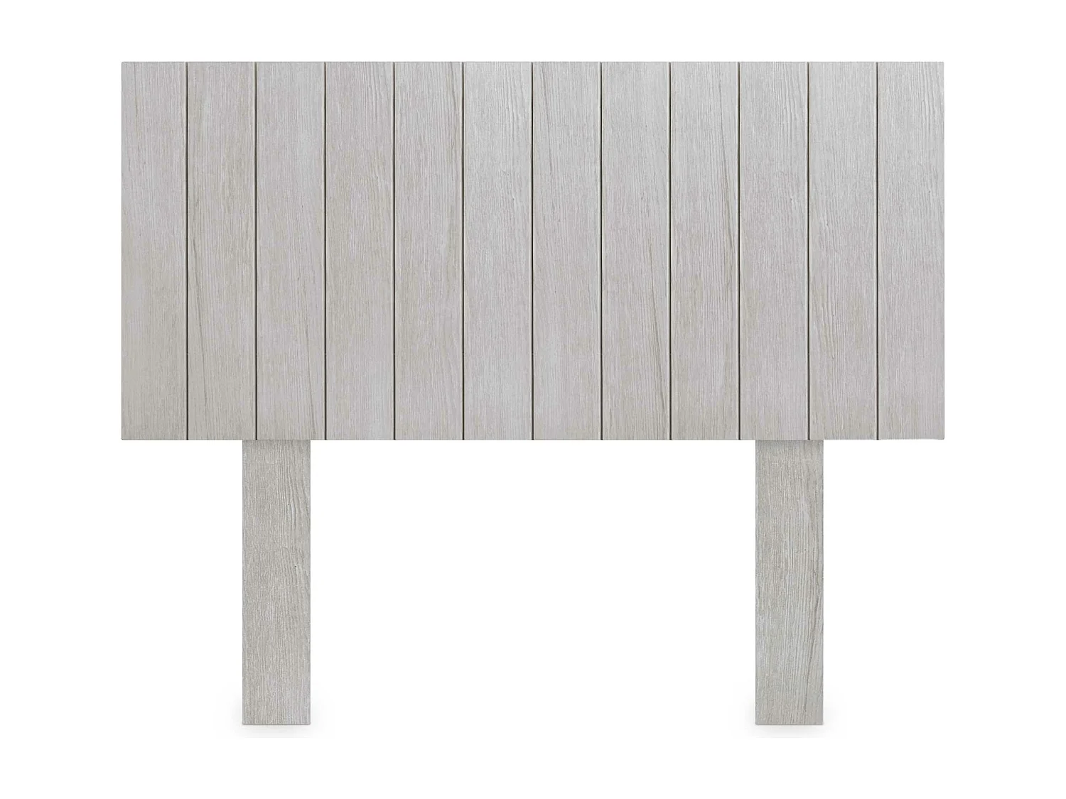 DHOME Kopfteil aus recyceltem Holz im vertikalen Dm-Stil mit Beinen 90 x 115 cm, Betten 90 – Arktis