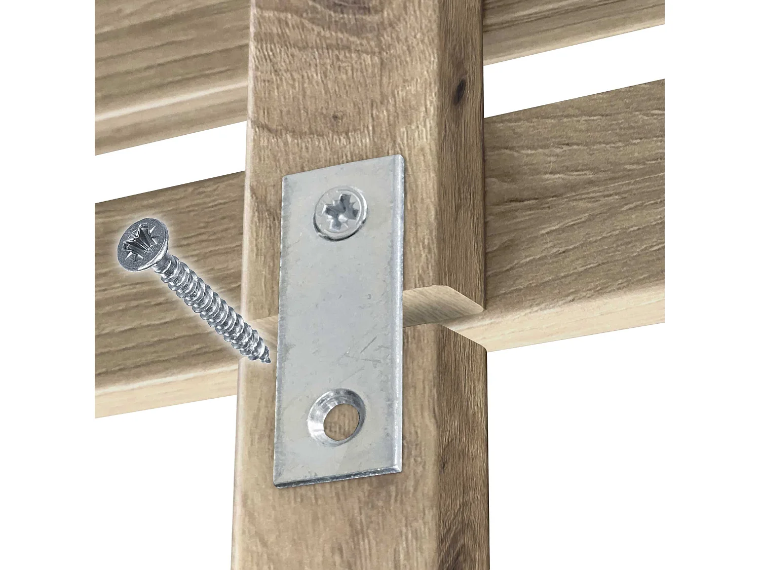 DHOME Tête de Lit Bois Recyclé Dm Style Japonais avec Pieds 135x115cm Lits 135 - Chêne