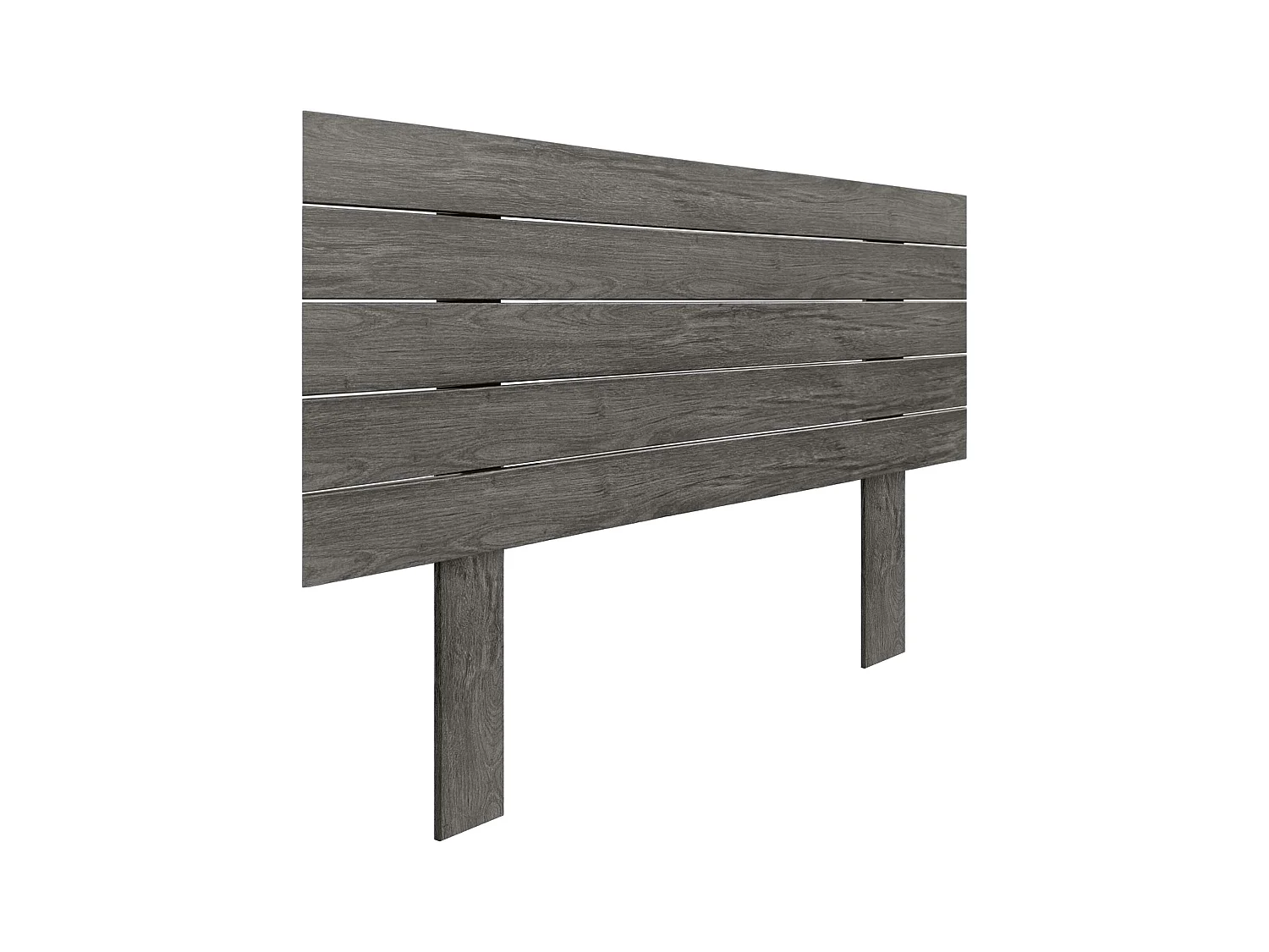 DHOME Tête de Lit Bois Recyclé Dm Style Palette Horizontale avec Pieds 110x115cm Lits 110 - Bois Frêne