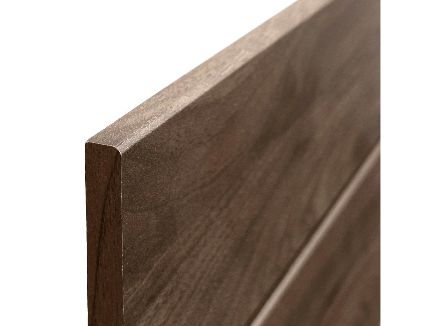 DHOME Kopfteil aus recyceltem Holz, Dm, horizontal, Palettenstil mit Beinen, 105 x 115 cm, Betten 105 – Walnussholz