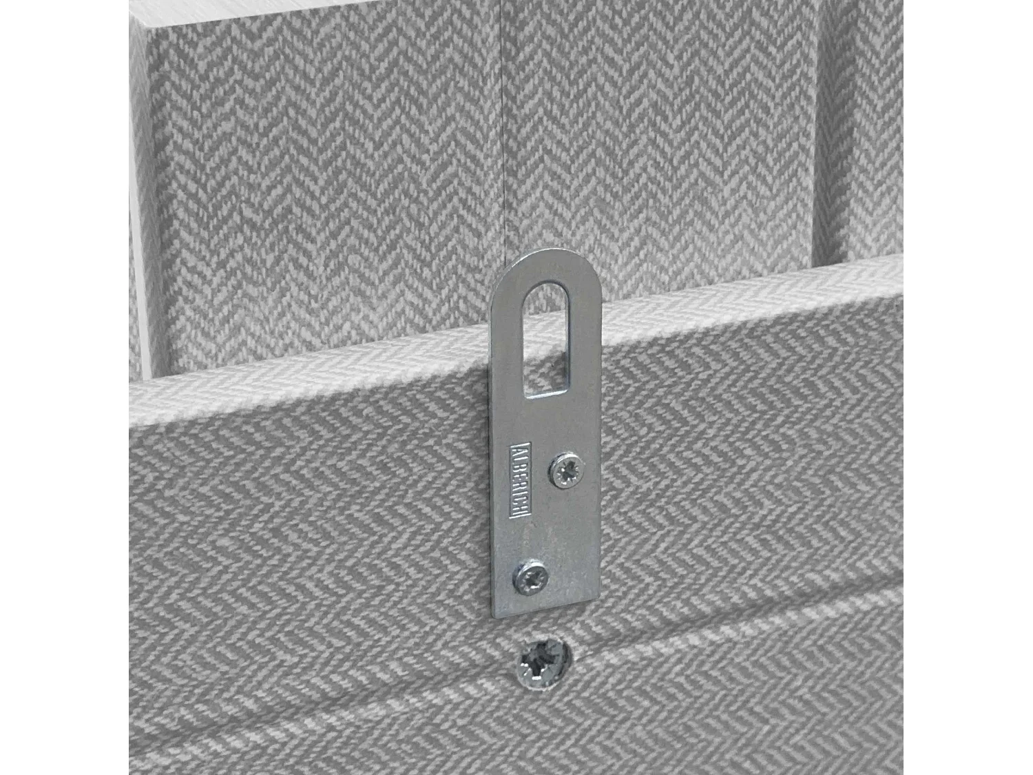 DHOME Tête de Lit Bois Recyclé Dm Style Vertical avec Pieds 150x115cm Lits 150 - Pointes Grises