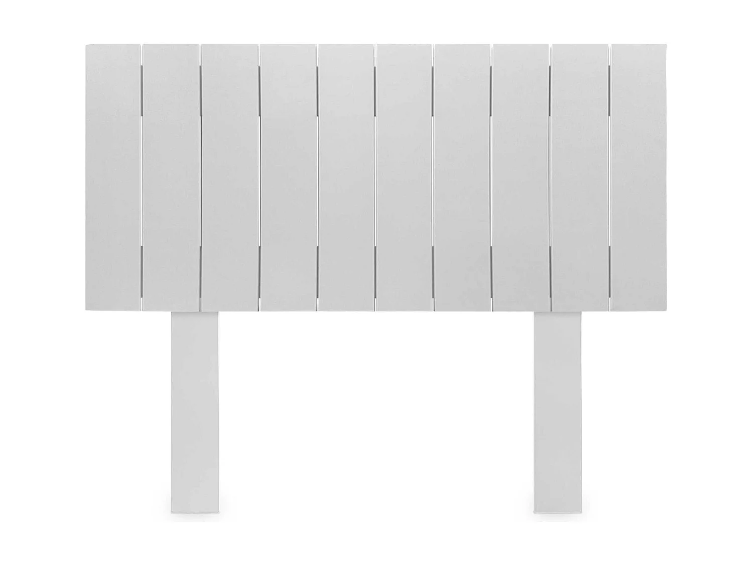 DHOME Tête de Lit Bois Recyclé Dm Style Vertical avec Pieds 110x115cm Lits 110 - Blanc Massif