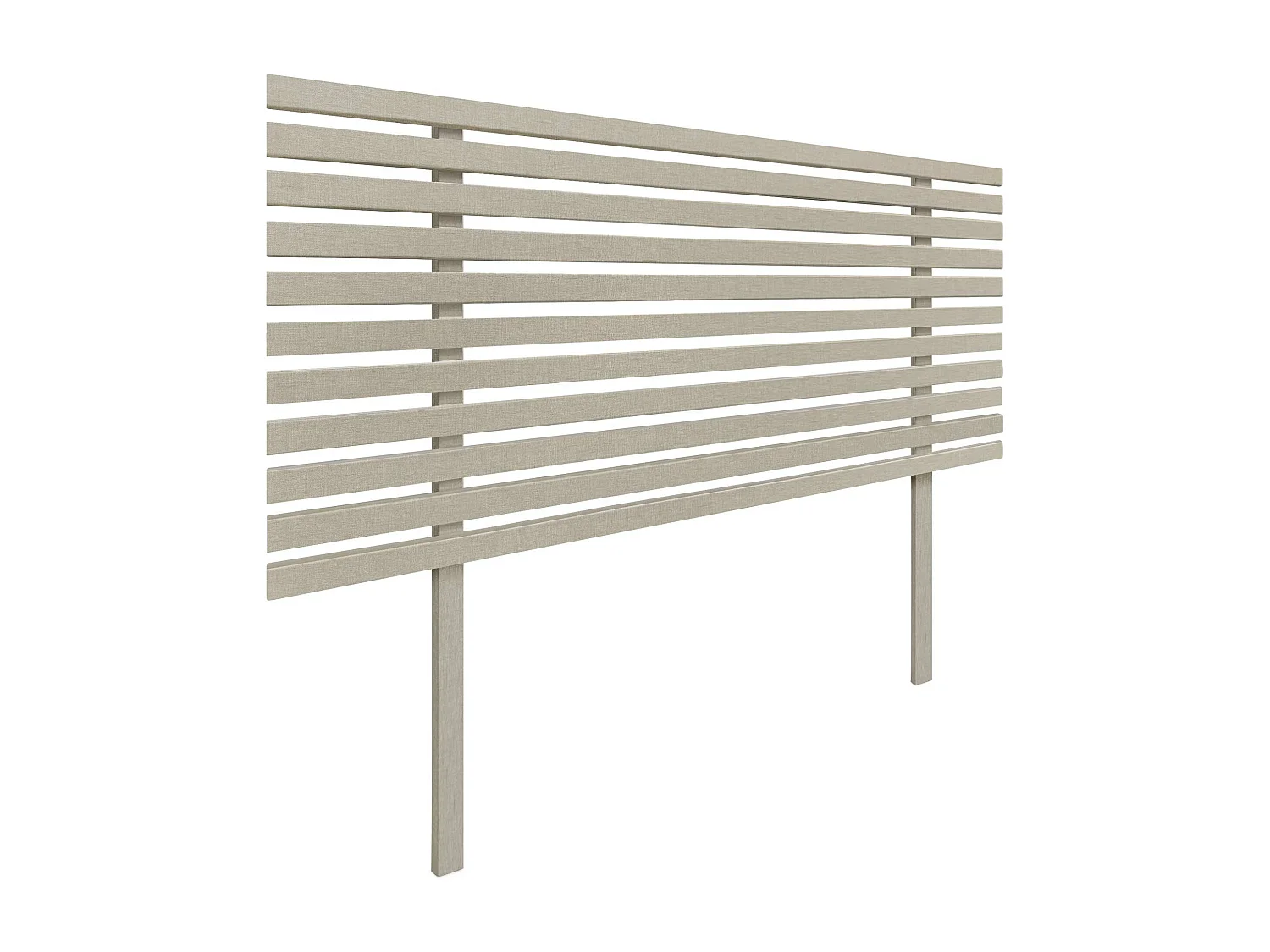 DHOME Kopfteil aus recyceltem Dm-Holz im japanischen Stil mit Beinen, 95 x 115 cm, Betten 95 – Leinen-Finish