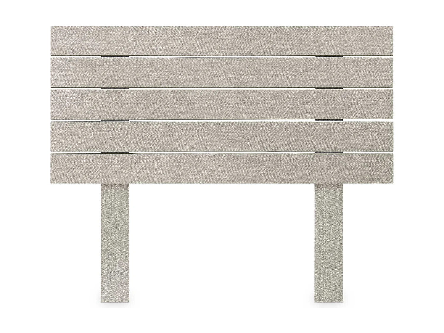 DHOME Tête de Lit Bois Recyclé Dm Style Palette Horizontale avec Pieds 110x115cm Lits 110 - Pointes Beige