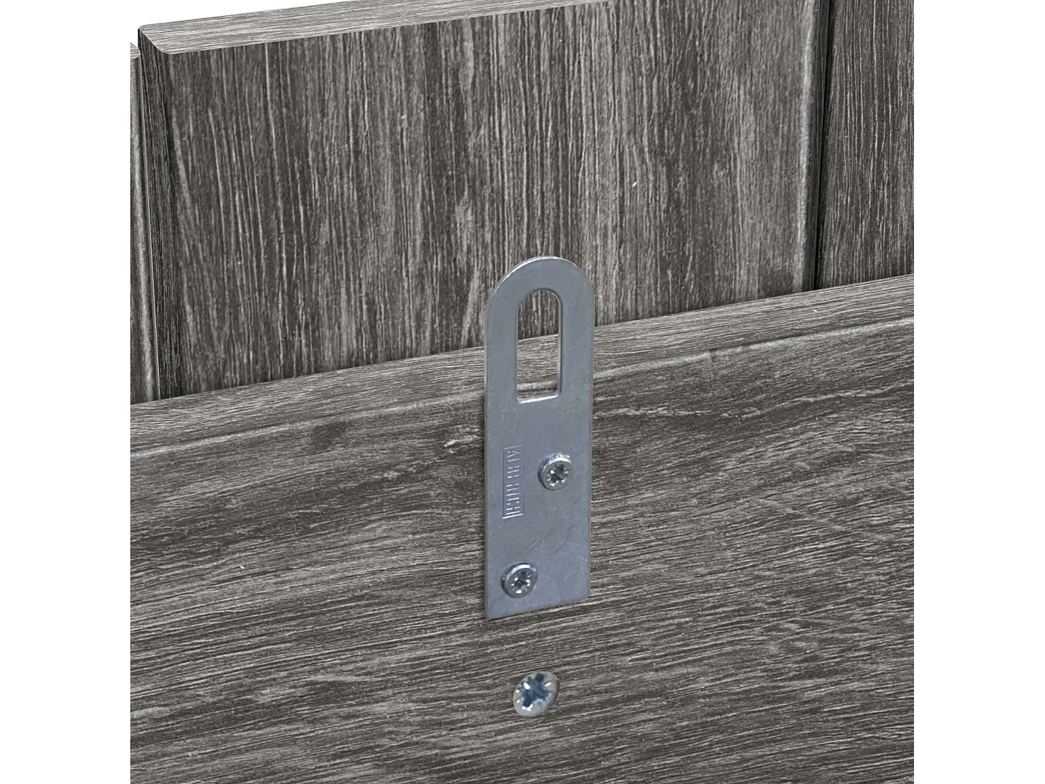 DHOME Kopfteil aus recyceltem Holz im vertikalen Dm-Stil mit Beinen 135 x 115 cm, Betten 135 – Eschenholz