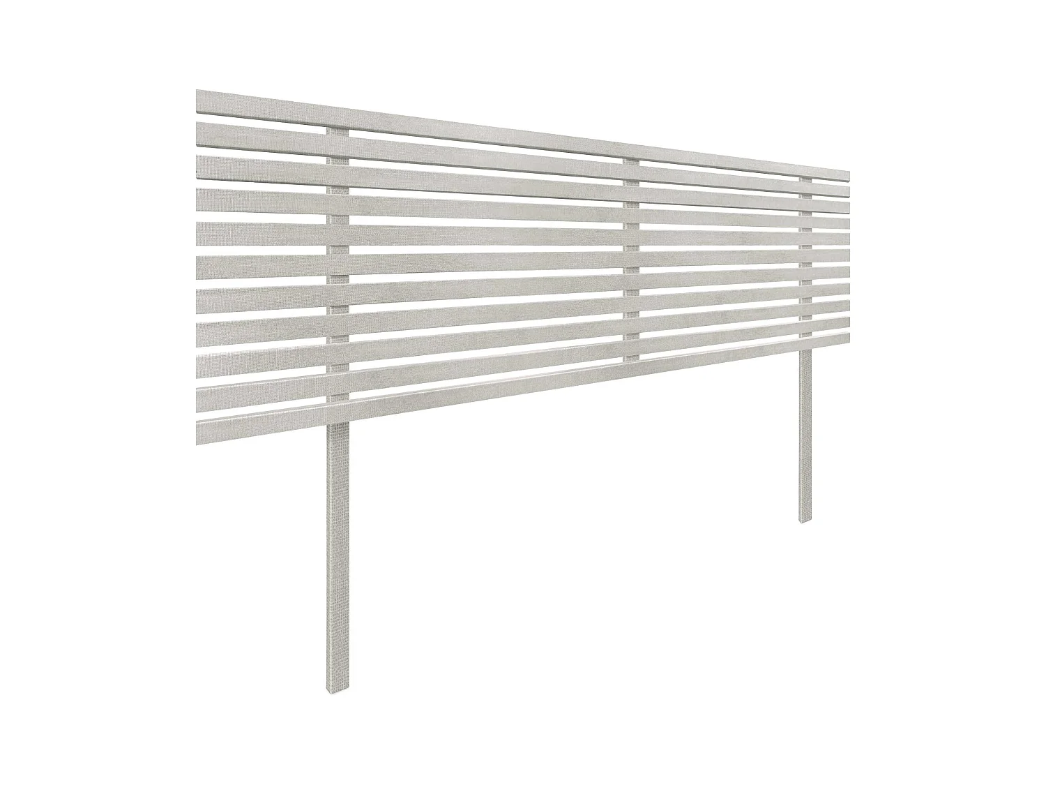 DHOME Kopfteil aus recyceltem Holz Dm im japanischen Stil mit Beinen 145 x 115 cm, Betten 145 – Tribal Grau