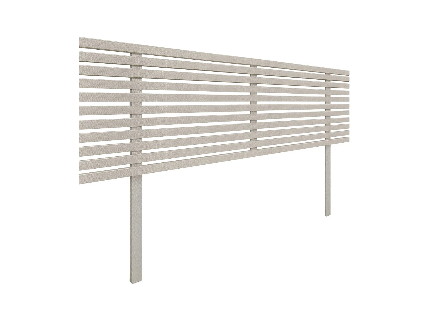 DHOME Tête de Lit Bois Recyclé Dm Style Japonais avec Pieds 160x115cm Lits 160 - Pointes Beige