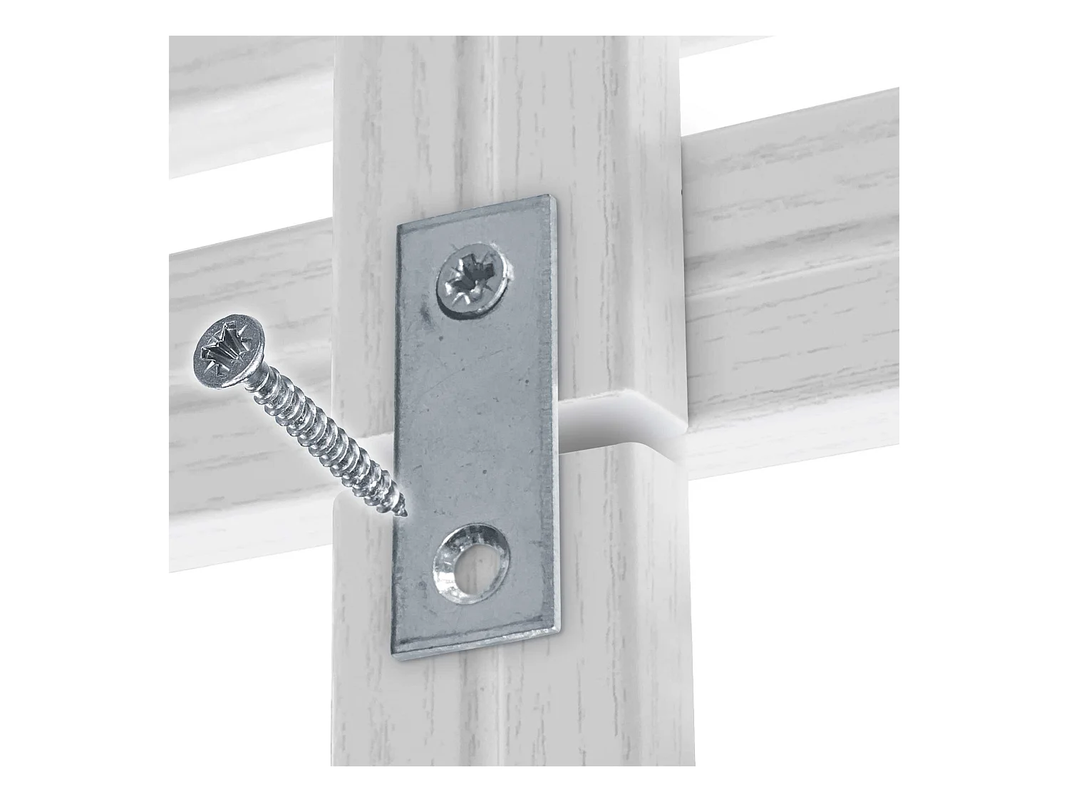 DHOME Tête de Lit Bois Recyclé Dm Style Japonais avec Pieds 150x115cm Lits 150 - Bois Blanc