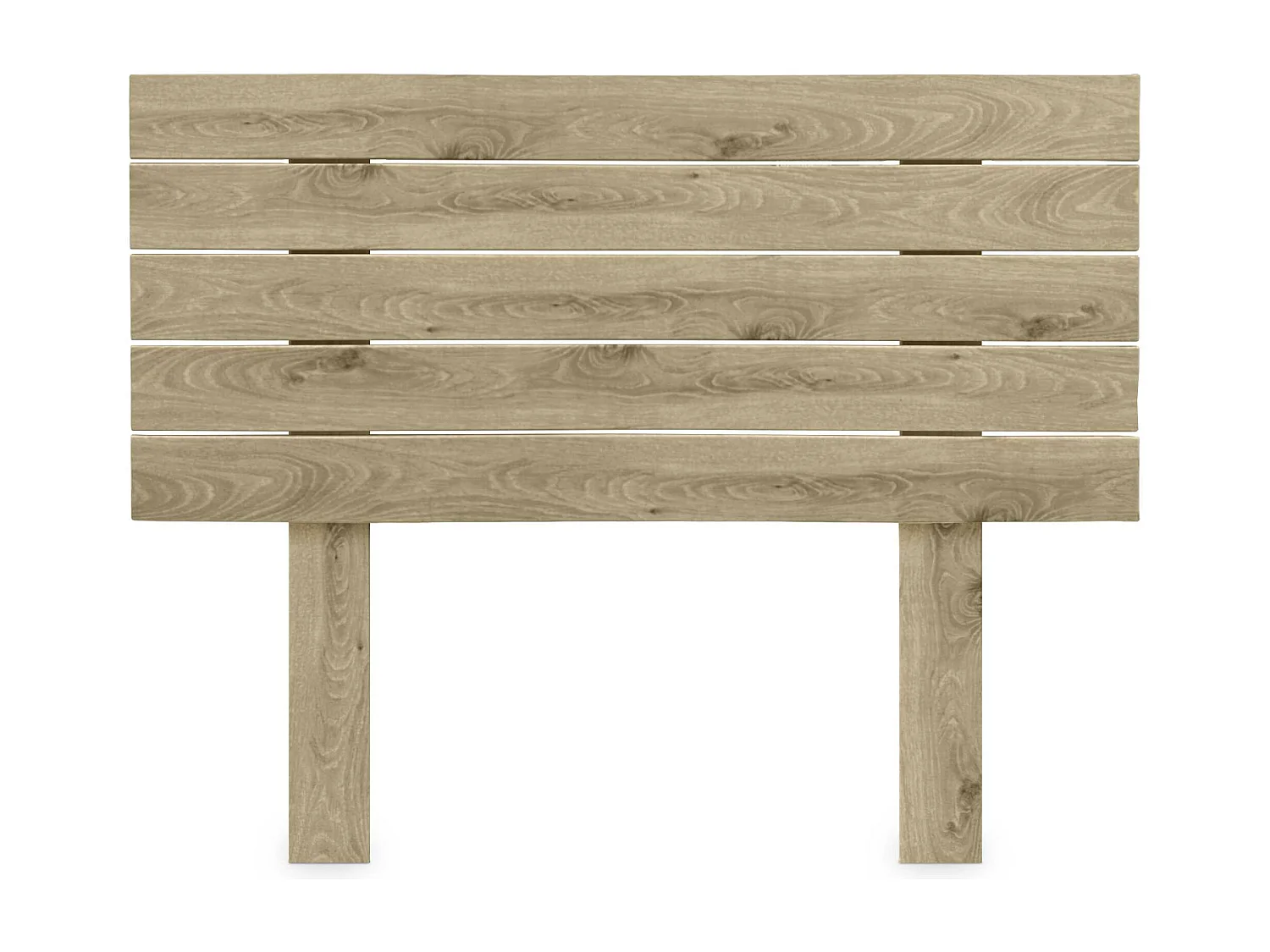 DHOME Tête de Lit Bois Recyclé Dm Style Palette Horizontale avec Pieds 95x115cm Lits 95 - Bois Cambrien