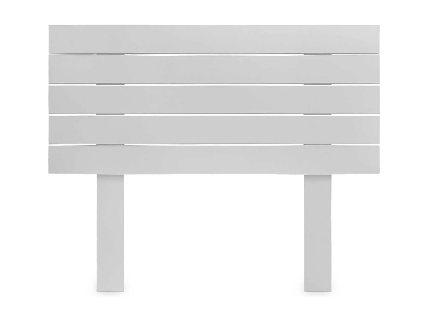 DHOME Tête de Lit Bois Recyclé Dm Style Palette Horizontale avec Pieds 80x115cm Lits 80 - Blanc Massif