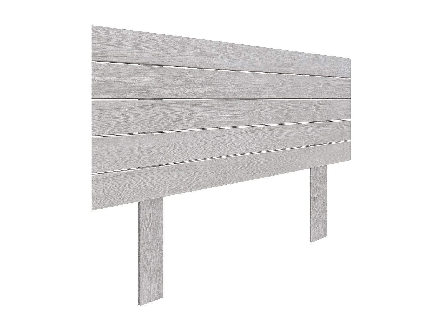 DHOME Kopfteil aus recyceltem Holz, Dm, horizontal, Palettenstil mit Beinen, 110 x 115 cm, Betten 110 – Arktis