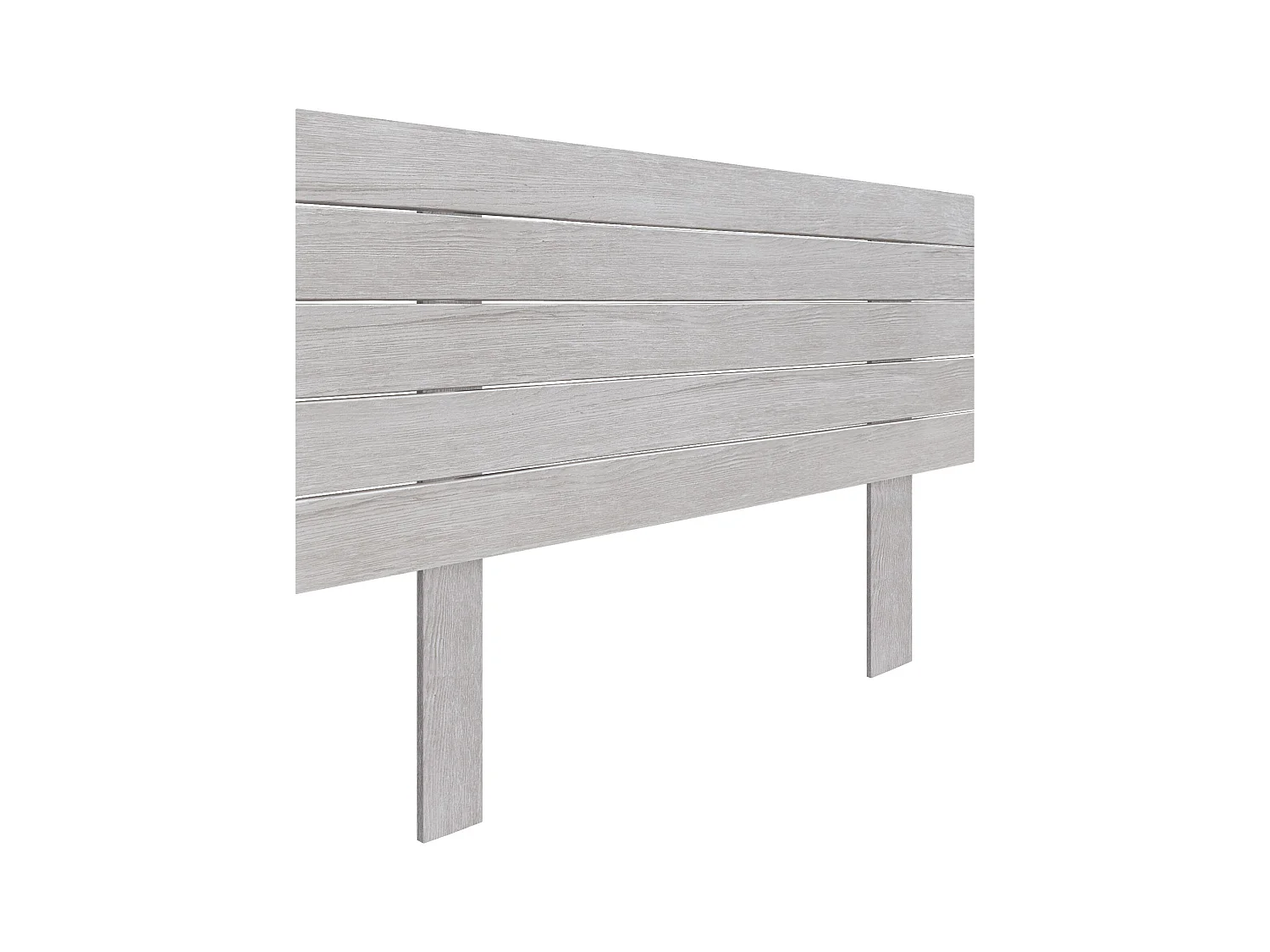 DHOME Tête de Lit Bois Recyclé Dm Style Palette Horizontale avec Pieds 110x115cm Lits 110 - Arctique