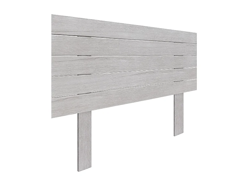 DHOME Hoofdeinde van gerecycled hout Dm Horizontaal Palletstijl met poten 110x115cm Bedden 110 - Arctic