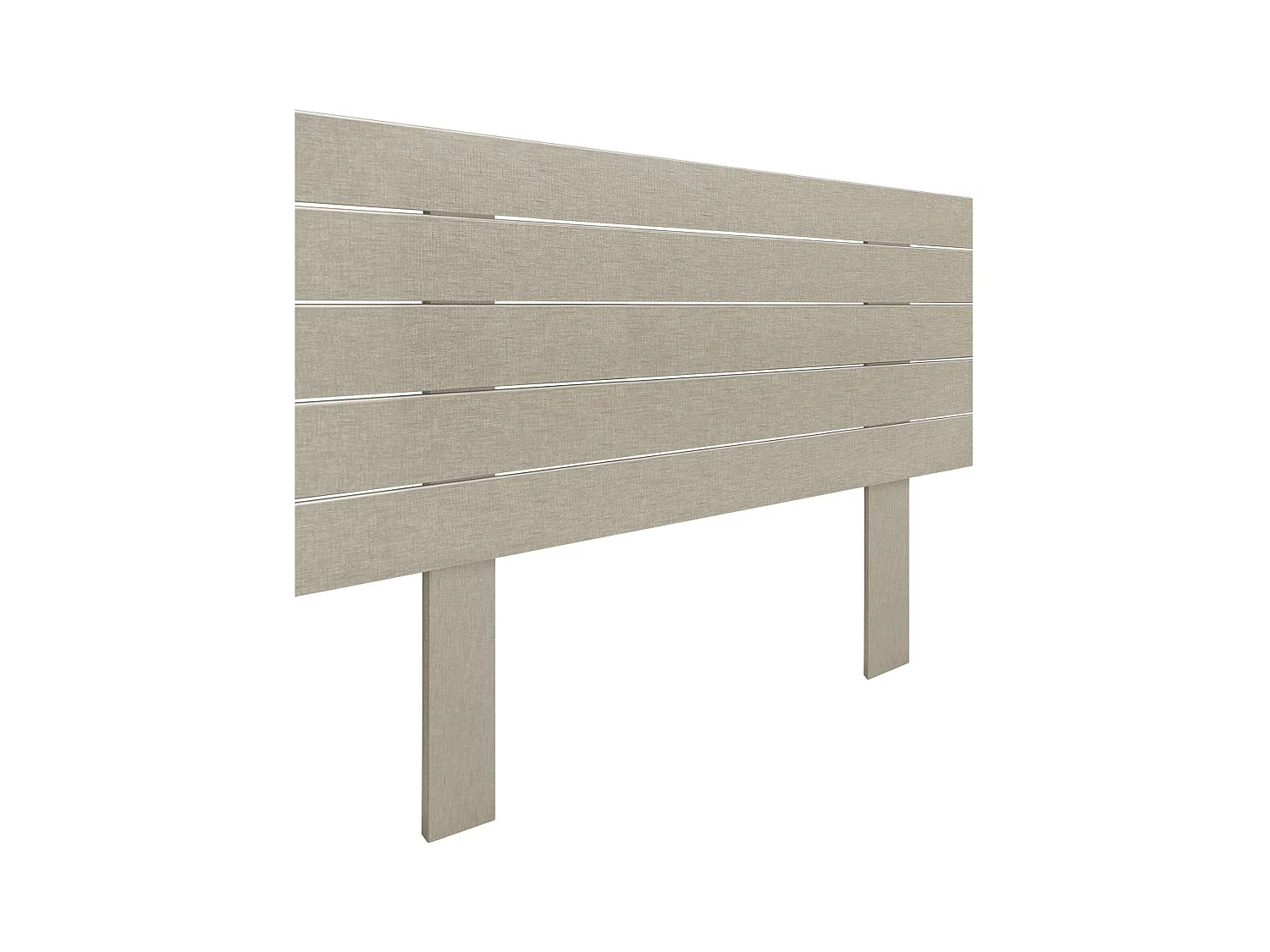 DHOME Tête de Lit Bois Recyclé Dm Style Palette Horizontale avec Pieds 105x115cm Lits 105 - Finition Lin