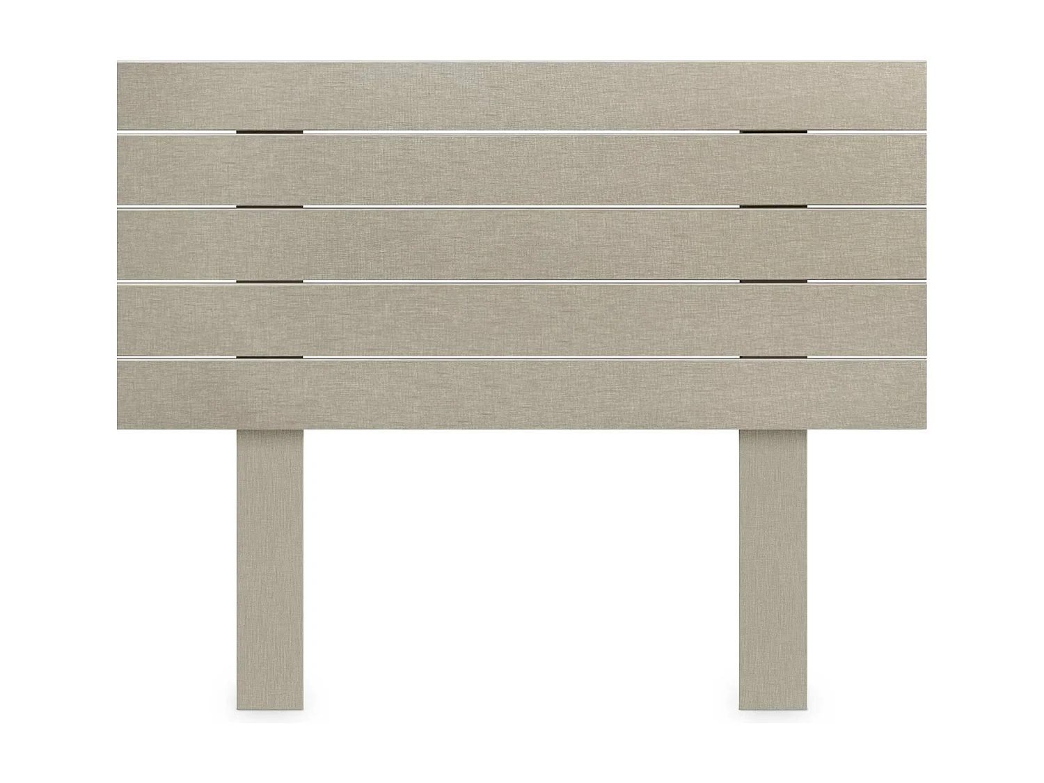 DHOME Tête de Lit Bois Recyclé Dm Style Palette Horizontale avec Pieds 80x115cm Lits 80 - Finition Lin