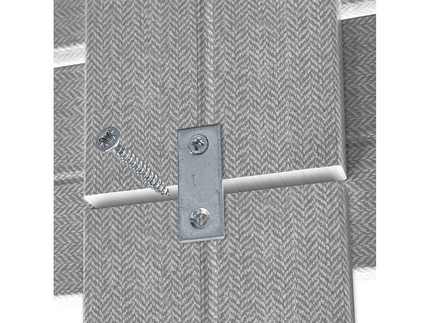 DHOME Tête de Lit Bois Recyclé Dm Style Palette Horizontale avec Pieds 150x115cm Lits 150 - Pointes Grises