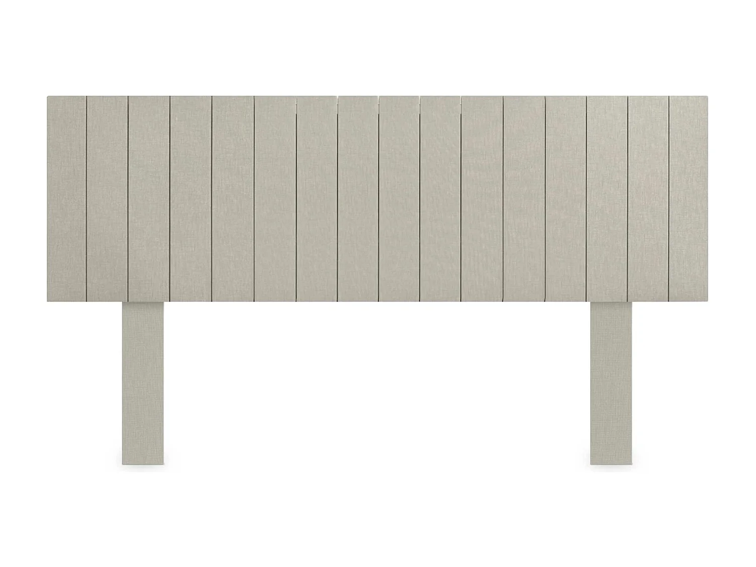 DHOME Tête de Lit Bois Recyclé Dm Style Vertical avec Pieds 135x115cm Lits 135 - Finition Lin