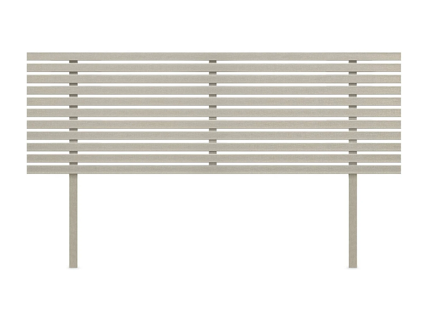 DHOME Kopfteil aus recyceltem Holz Dm im japanischen Stil mit Beinen 135 x 115 cm, Betten 135 – Leinen-Finish