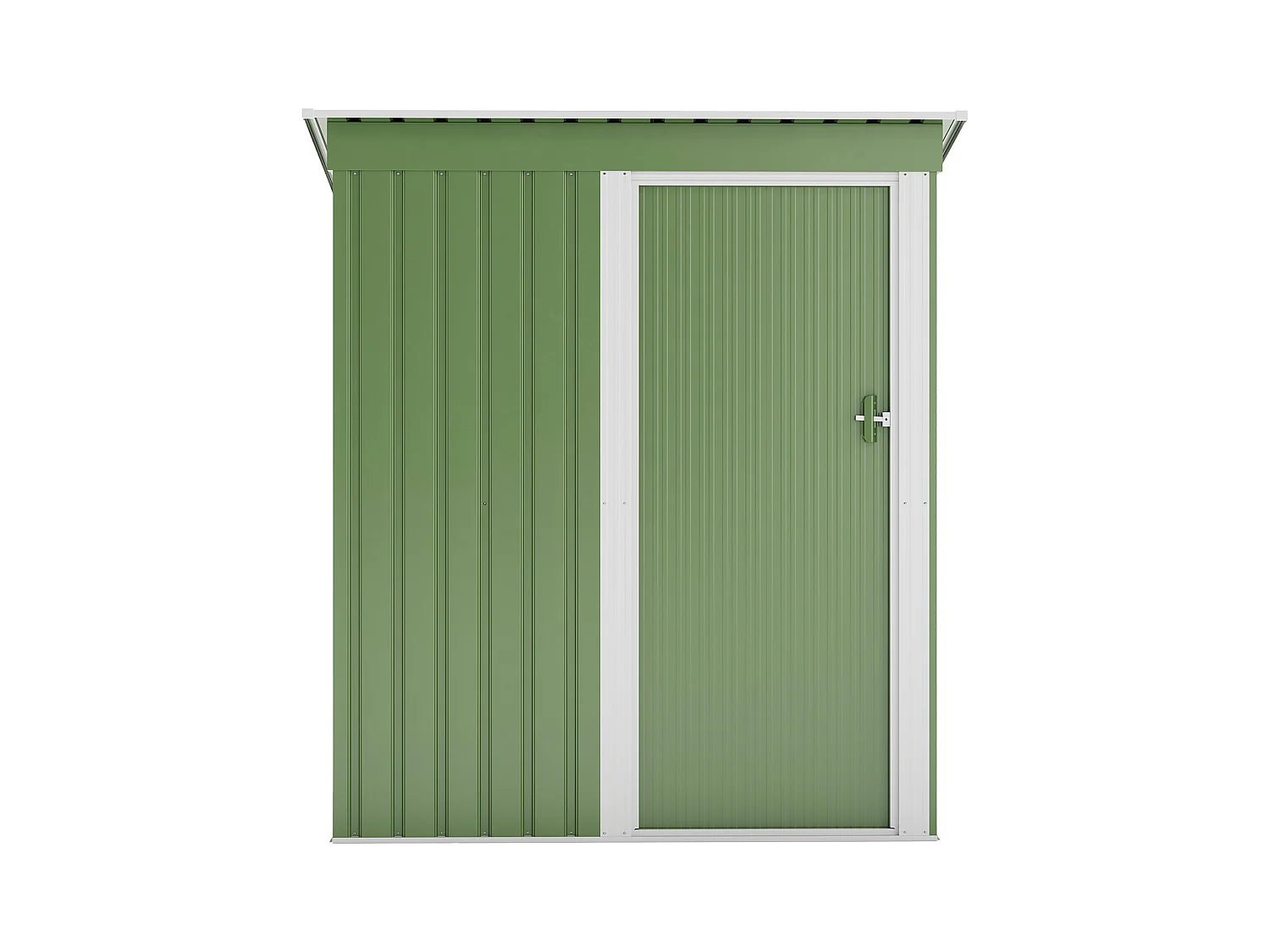 Haveskur i metal lavet af galvaniseret stål i salvie-grøn - 1,39 m² - BIRON