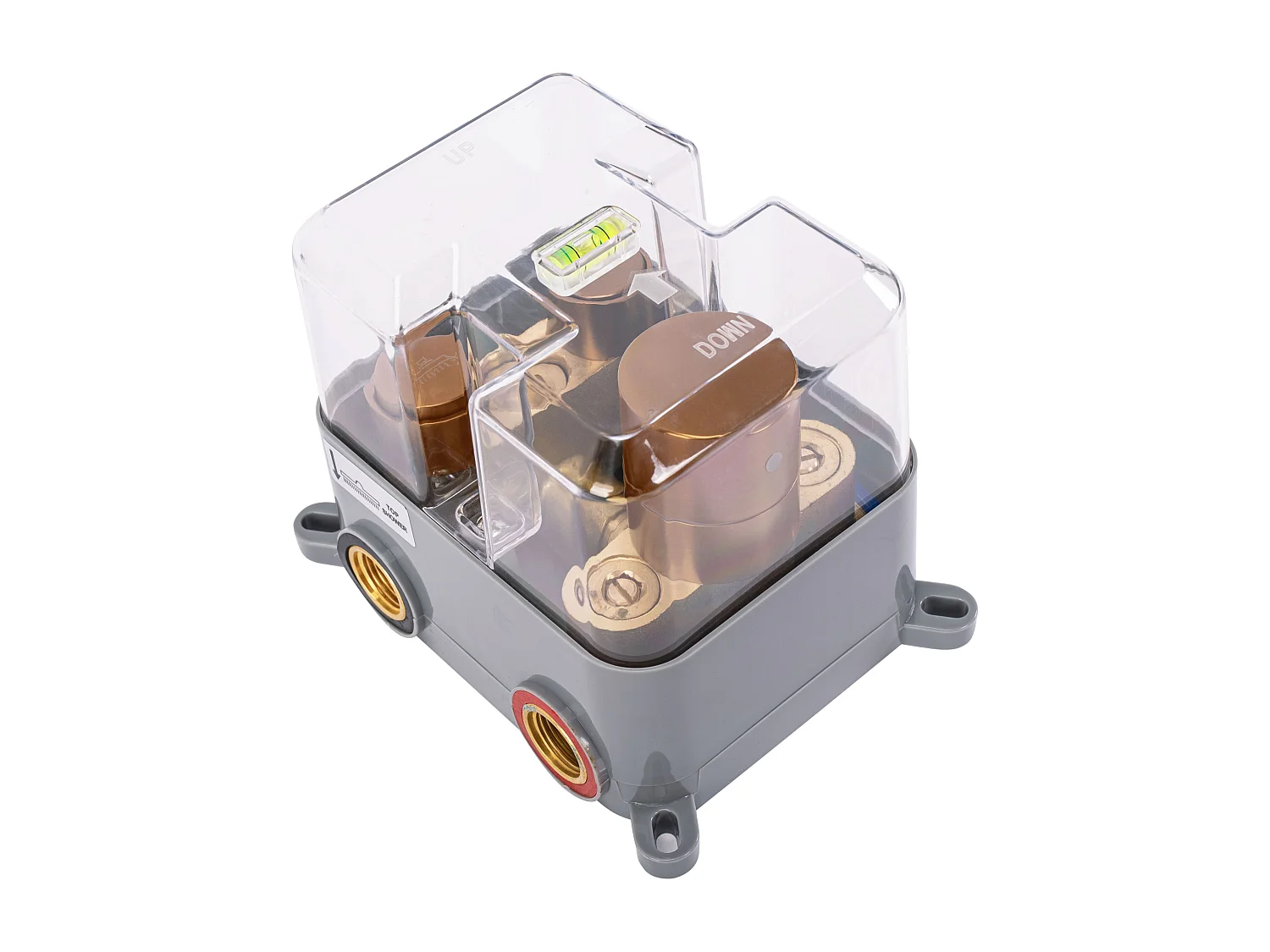 Kit De Douche Avec Thermostat Rea Lungo Termostat Brush Copper