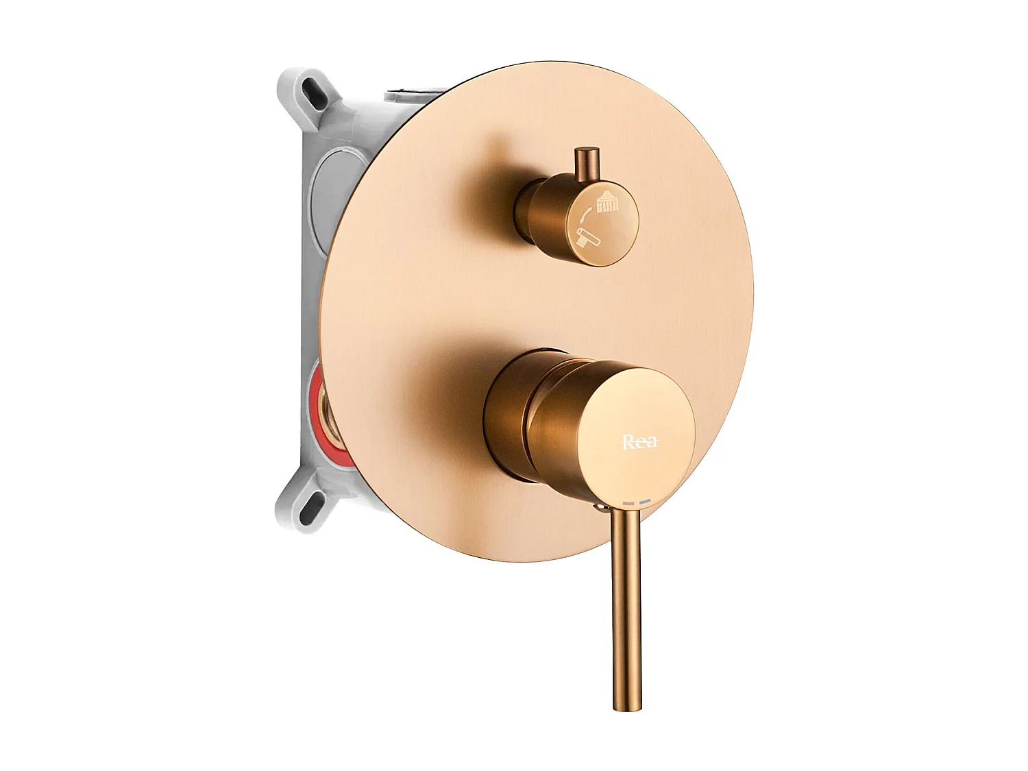 Colonne De Douche-Baignoire Encastrée Rea Lungo Brush Copper