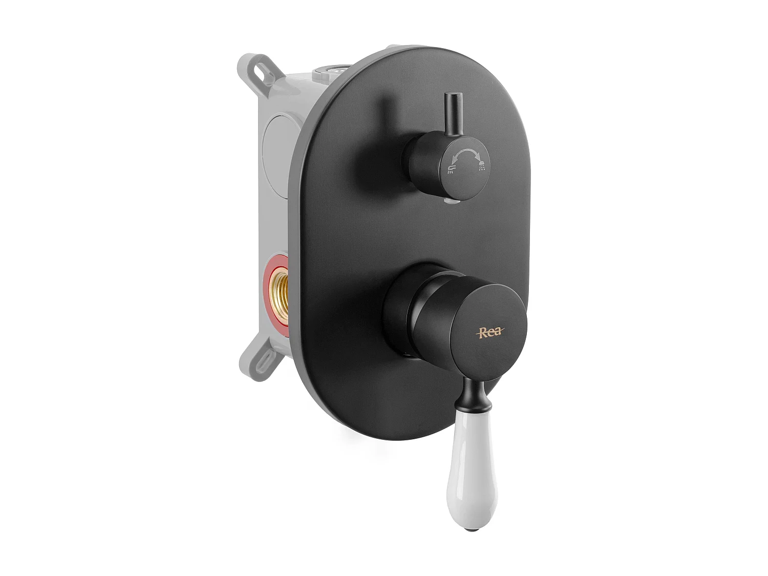 Kit De Douche Encastré Rea Serra Black