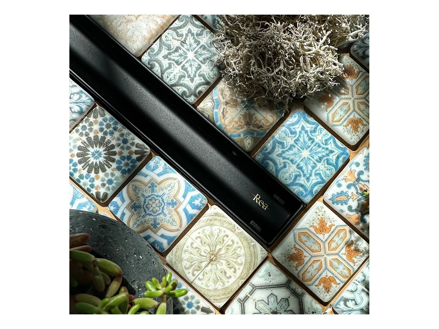 Lineaire Afvoer Rea Neox Slim Pro 500 Black
