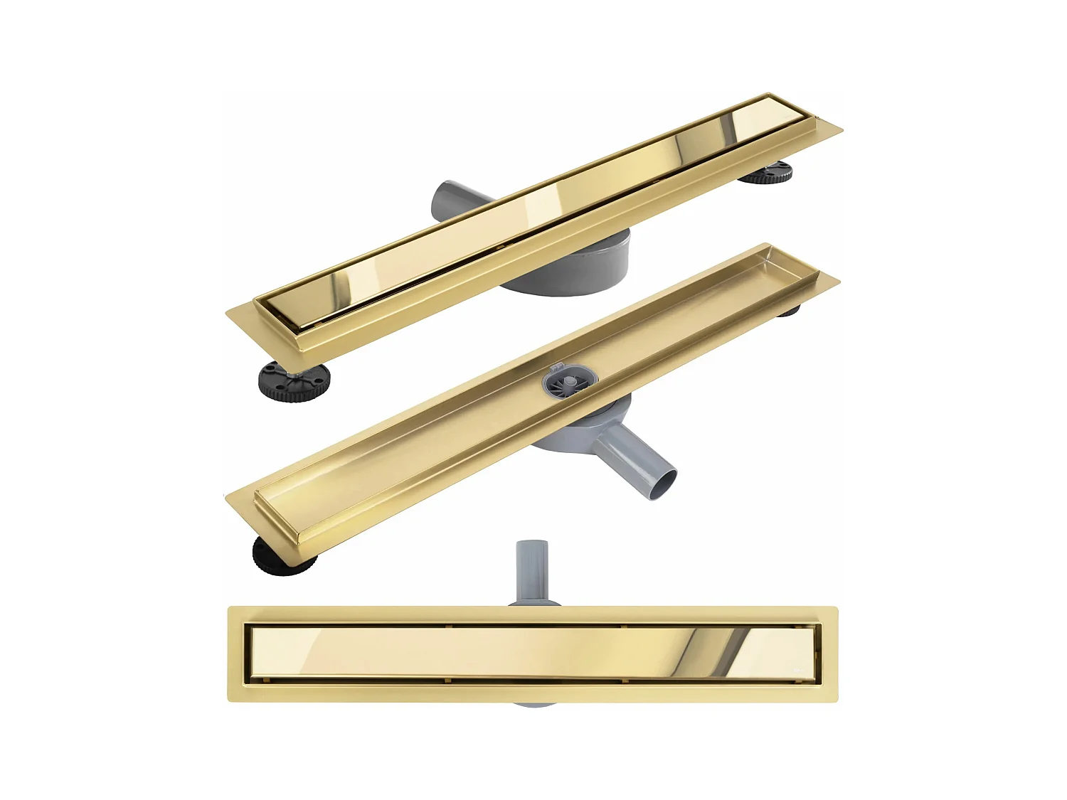 Drain Linéaire REA Neox Pro 800 Gold en Acier Inoxydable AISI 304 de Haute Qualité