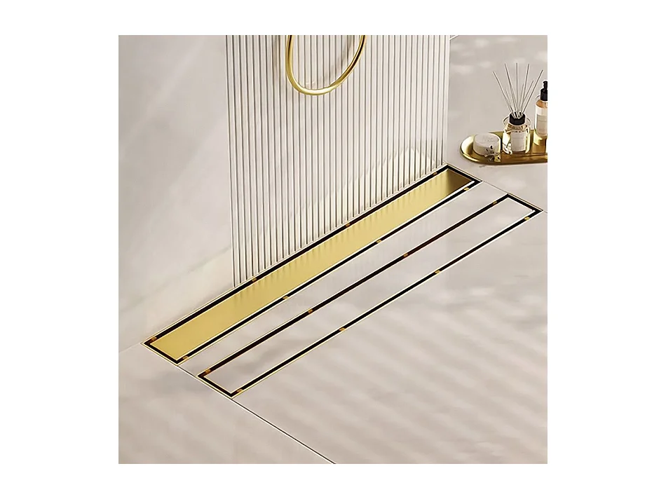 Lineare Ablauf REA Neox Pro 800 Gold aus hochwertigem AISI 304 Edelstahl