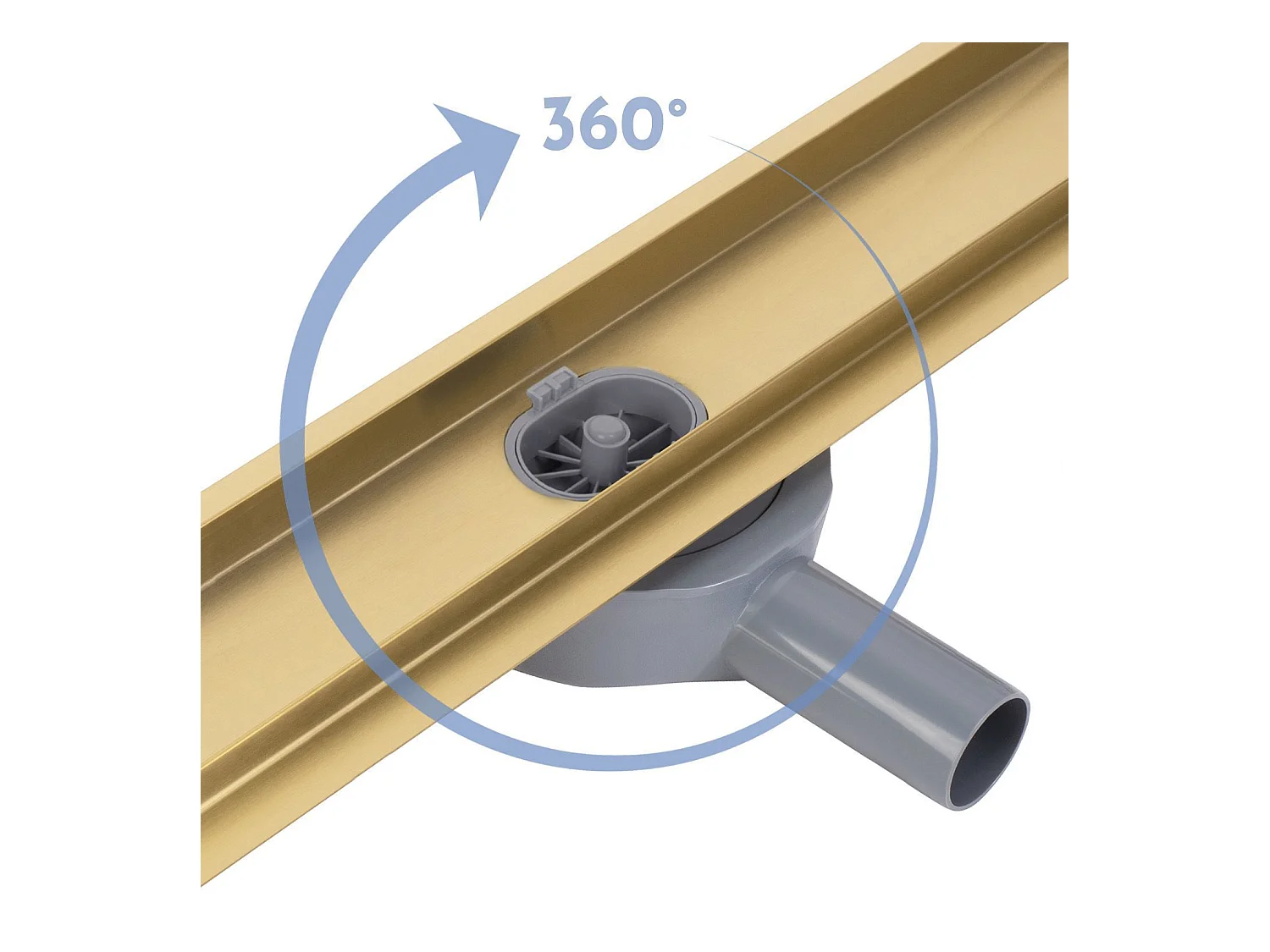 Lineare Ablauf REA Neox Pro 800 Gold aus hochwertigem AISI 304 Edelstahl