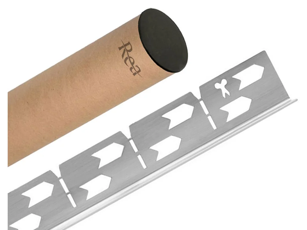 Barra De Caída Del Plato De Ducha Rea 120Cm Left Brush Nickel