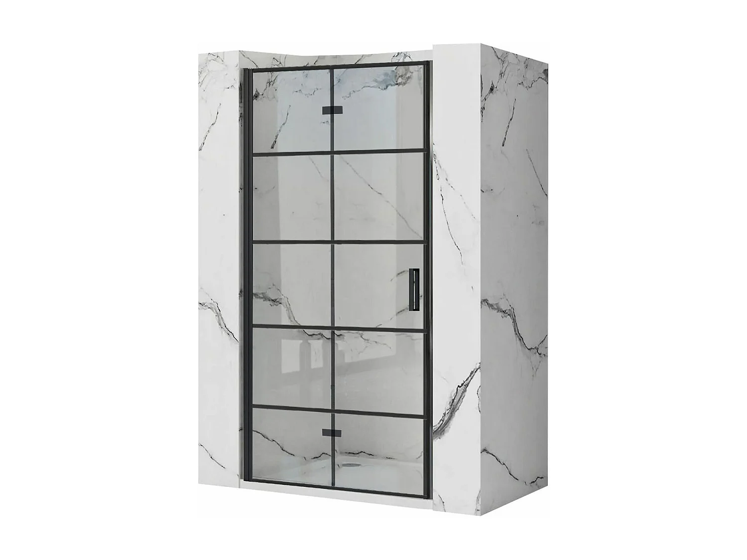 Porte De Douche Rea Molier 80 Black + Profilé