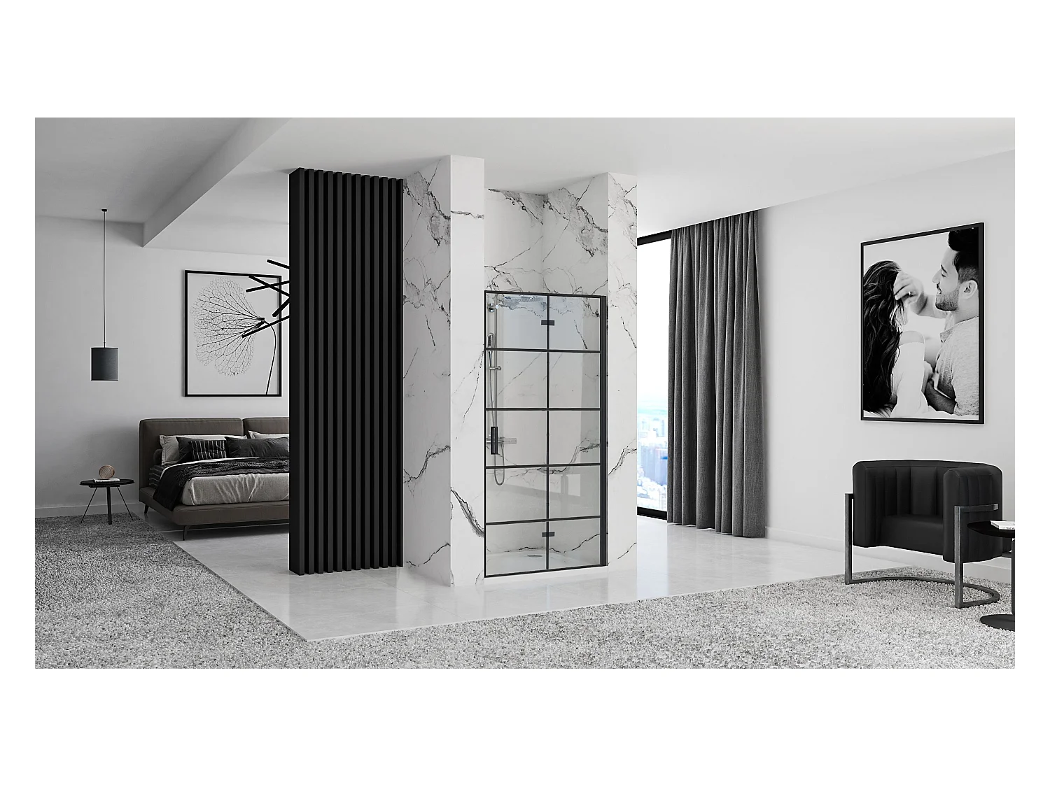 Douchedeur Rea Molier 80 Black + Profiel