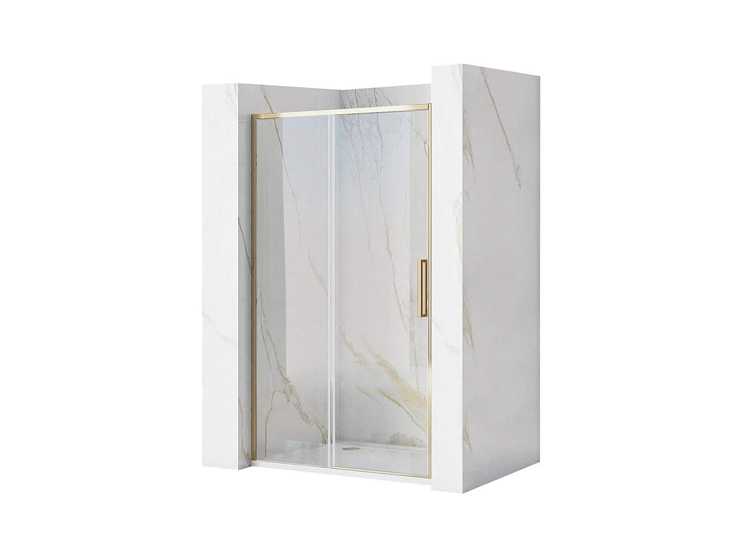 Porte De Douche Coulissante Rea Rapid Slide 120 Gold