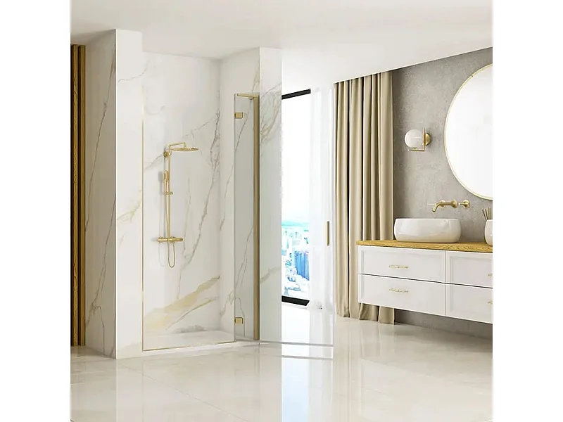 Porte De Douche Rea Hugo 100 Brush Gold